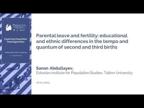 Parental leave and fertility: educational and ethnic differences in the tempo and quantum changes…