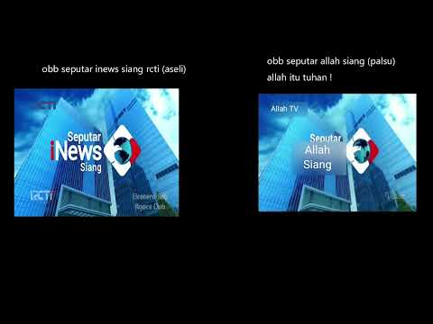 perbedaan obb seputar inews siang (asli) dengan obb seputar allah siang (palsu)