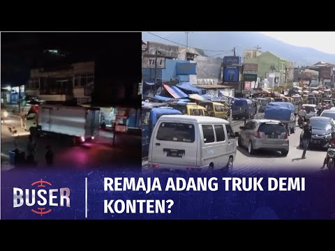 Demi Konten, Sekelompok Remaja Adang Truk di Jalan Cianjur | Buser