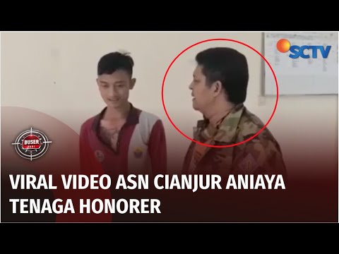 Detik-detik ASN di Cianjur Aniaya Seorang Tenaga Honorer | Buser