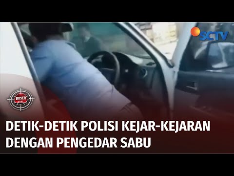 Menegangkan!! Detik-detik Aksi Kejar-kejaran Polisi Vs Pengedar Sabu  | Buser