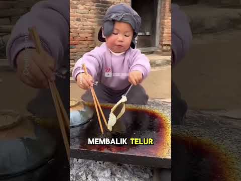 Anak ini pintar dalam memasak#shortsvideo