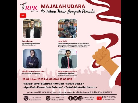 MAJALAH UDARA RPKFM | 95 TAHUN IKRAR SUMPAH PEMUDA (BAGIAN I)