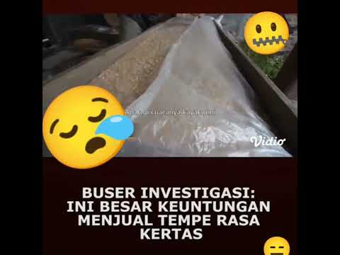 Tempe Rasa Kertas ini berbahaya. waspada!! #tempe #buser #investigasi #kesehatan #sehat #makanan