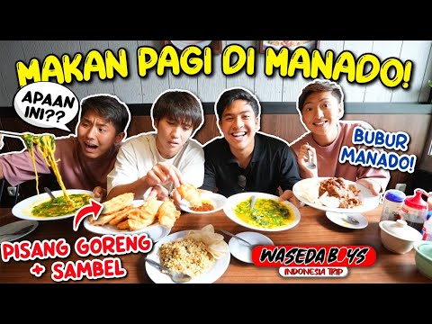 BUBUR PAKE MIE? PISGOR PAKE SAMBEL!? COBA KULINER KHAS DI MANADO! | INDONESIA TRIP