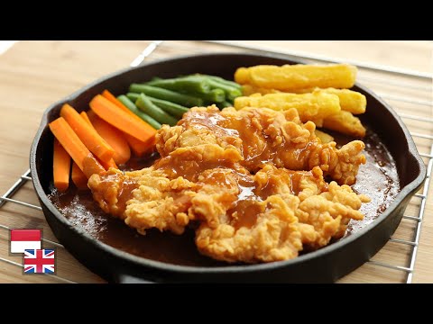 Krispi Juicy! Resep BISTIK AYAM KRISPI [Hot Plate]