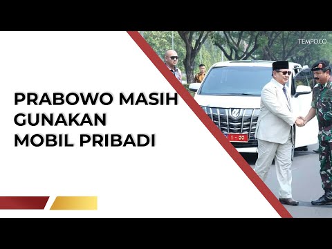 Gunakan Plat Nomor Kemhan, Prabowo Masih Gunakan Mobil Pribadi | TEMPODOTCO