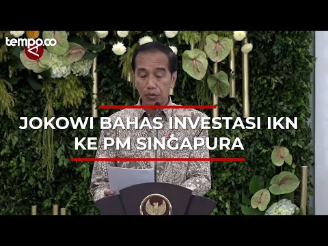 Jokowi Bertemu PM Singapura, Bahas Ketahanan Pangan Hingga Promosi IKN