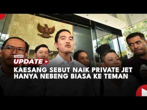 Kaesang Sebut Keberangkatannya ke AS Menggunakan Private Jet hanya Nebeng Biasa ke Teman