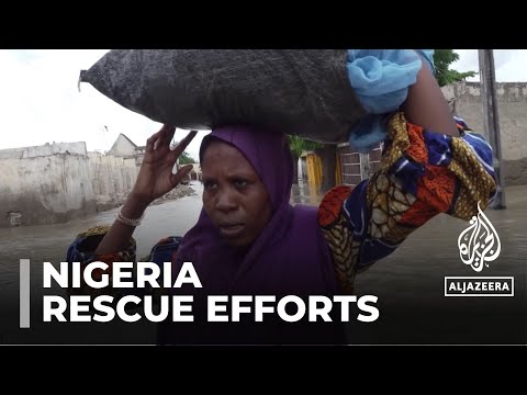 Flooded Nigerian city: Infrastructure damage hampering rescue efforts