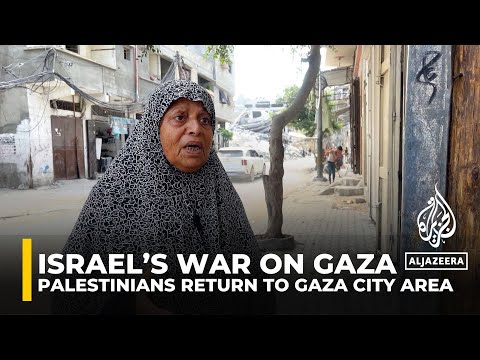 Palestinians return to Gaza City area after Israeli troops leave