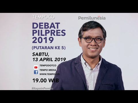 Promo: Live Debat Pilpres 2019 Putaran Kelima di TEMPO.CO