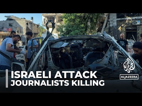 Al Jazeera’s journalist al-Ghoul & cameraman al-Rifi killed in Israeli attack on Gaza laid to rest