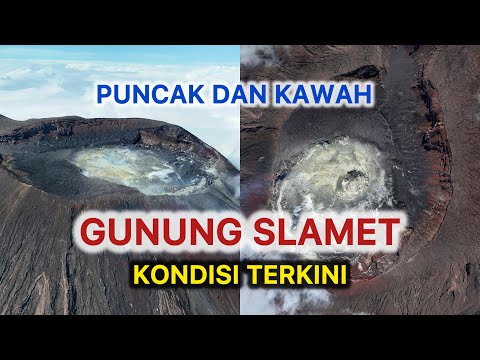 NGERI !!! PUNCAK DAN KAWAH GUNUNG SLAMET TERKINI AGUSTUS 2024