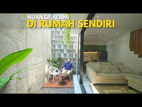 Rumah Tropikal yang Tampil Natural