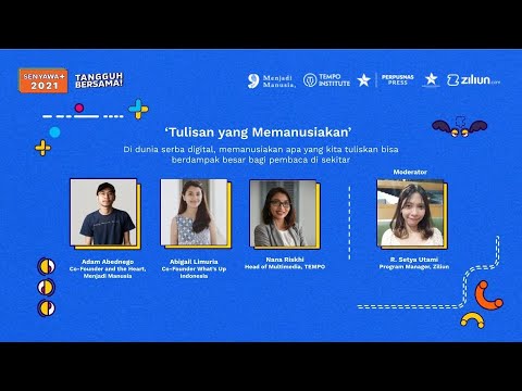 SENYAWA+ Opening Talks: Tulisan yang Memanusiakan