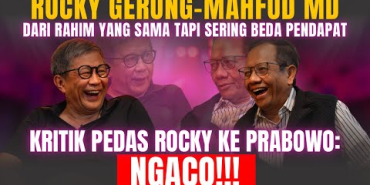 ROCKY GERUNG-MAHFUD MD SOAL JOKOWI, PRABOWO & SBY