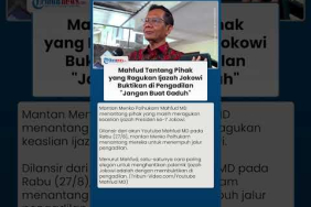 Mahfud MD Tegas Tantang Peragu Ijazah Jokowi Segera Buktikan di Pengadilan: Jangan Buat Gaduh