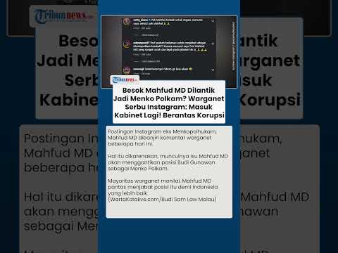 Warganet Girang Mahfud MD Diisukan Bakal Jadi Menko Polkam Lagi: Semoga Kembali Masuk Kabinet