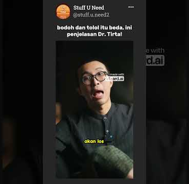 credits: @MalakaProjectid #DrTirta #KataKataDrTirta #ViralMotivation #MotivasiBelajar #GrowthMindset