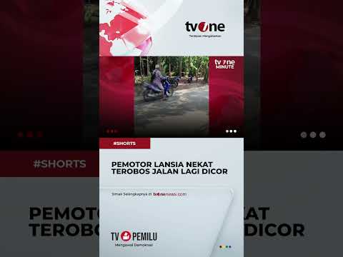 Aksi Kakek-Kakek Nyelonong Lewati Jalan Dicor #shorts #tvone #news