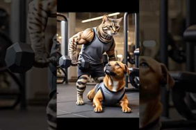 Gym Freak Cat : Beware #youtubeshort #viralvideo #trending #subscribe #shortsvideo