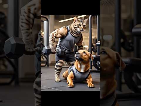 Gym Freak Cat : Beware #youtubeshort #viralvideo #trending #subscribe #shortsvideo