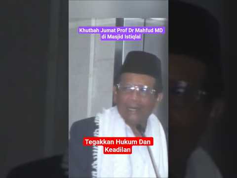 Prof Mahfud MD: Menegakkan Hukum untuk Keadilan