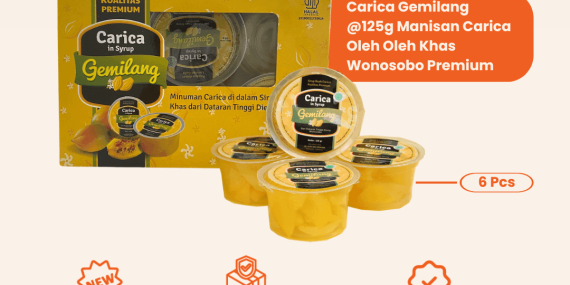 Carica Gemilang Manisan Carica Isi 6 @125g