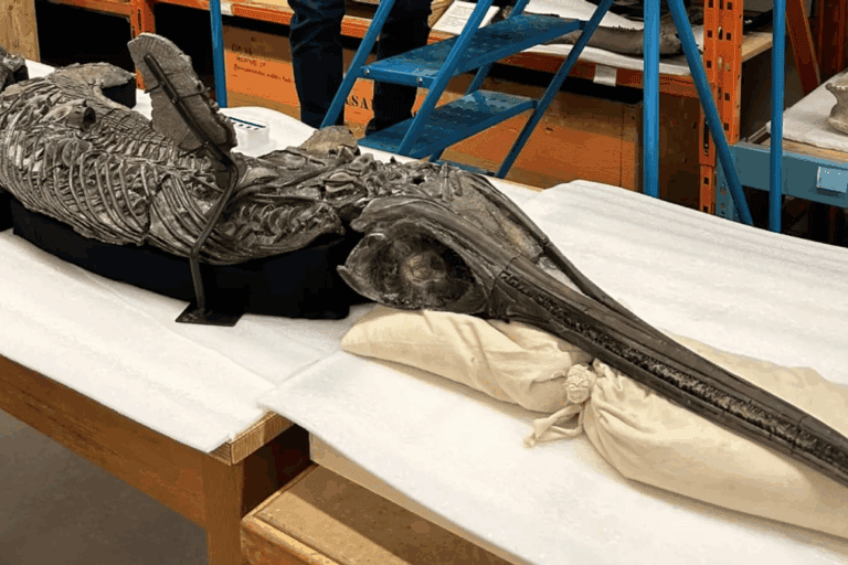 fosil-‘naga-pedang’-mirip-alien-sepanjang-3-meter-ditemukan,-diduga-paling-lengkap-di-dunia