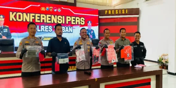 Polres Tuban Ungkap Peredaran Narkoba, 5 Tersangka Diamankan