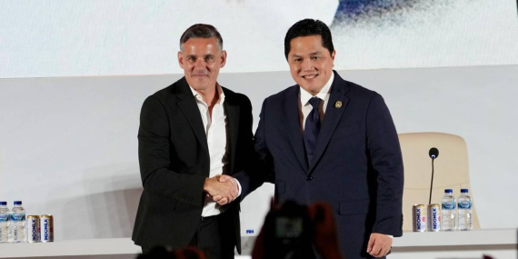 Erick Thohir Ajak Semua Bersatu untuk Sepak Bola Indonesia dan Dukung John Herdman