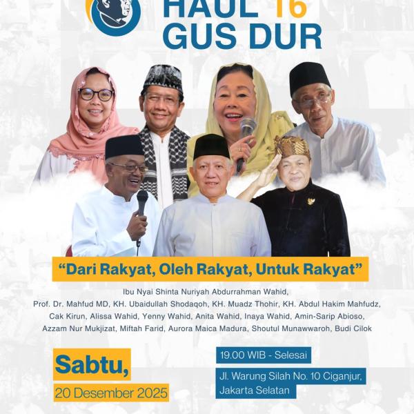 haul-gus-dur-16:-dari-rakyat,-oleh-rakyat,-untuk-rakyat