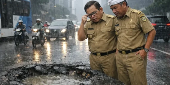 Waspada Pramono-KDM, Kongkalikong Aspal Bolong