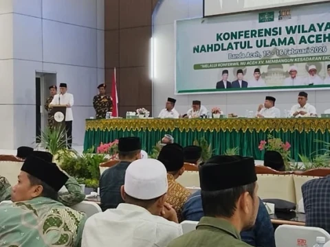 buka-konferwil-xv-pwnu-aceh,-gus-yahya:-doa-ulama-jadi-keberkahan-perjalanan-nu