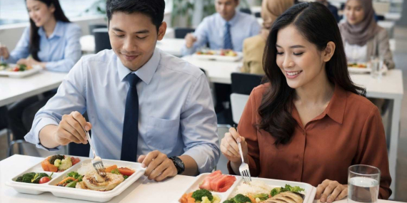 Makan Siang Sehat untuk Karyawan Beserta Dampaknya terhadap Fokus dan Produktivitas Kerja