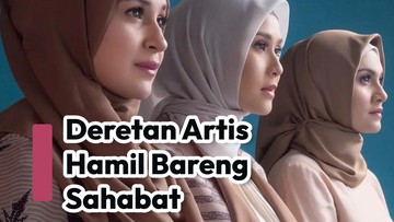 deretan-artis-hamil-bareng-sahabat