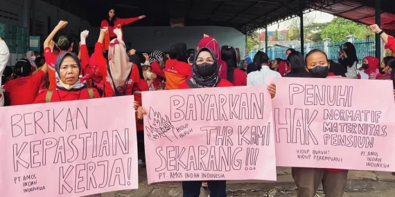 Cerita Buruh PT Amos Perjuangkan THR: Kami Mesti Mogok Kerja Dulu