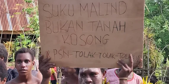 Salib Merah dan Anyaman: Keteguhan Perlawanan Mama-mama Menolak PSN di Merauke 