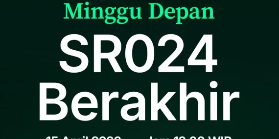 SR024 Berakhir Minggu Depan, Kuota Menipis Sisa 25%