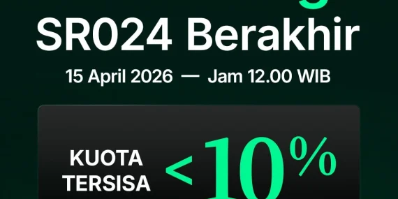 5 Hari Lagi Berakhir, Dapatkan Kupon Cash Bulanan dari SR024