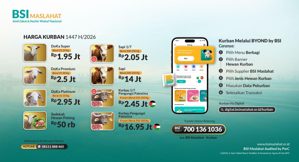 bsi-maslahat-hadirkan-cara-berkurban-mudah-secara-online