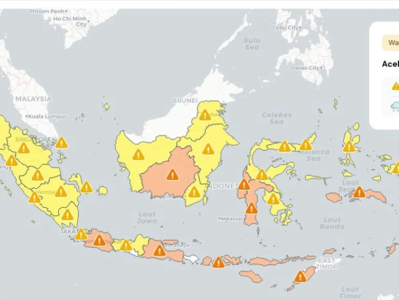 cuaca-ekstrem-berlanjut-8-9-mei-2026,-sejumlah-wilayah-berstatus-siaga-hujan-lebat