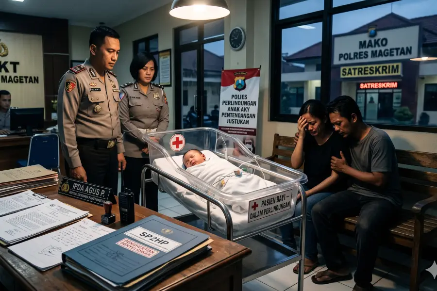 penyelidikan-dugaan-kekerasan-bayi-dihentikan,-ini-alasan-polres-magetan