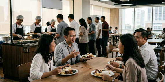 Budget Makan Siang Karyawan dan Alasan Mengapa Jasa Catering Lebih Efisien