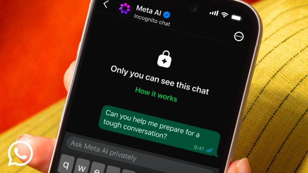 whatsapp-rilis-fitur-obrolan-incognito-dengan-meta-ai,-chat-lebih-privat-dan-aman
