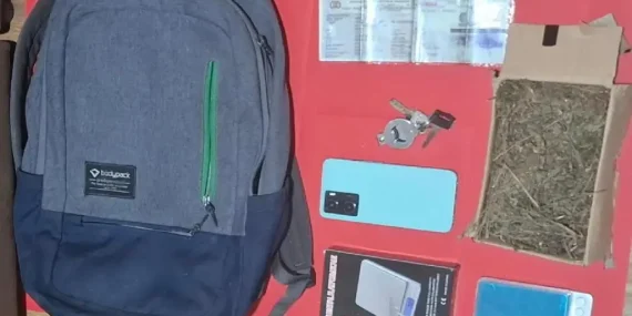 Satresnarkoba Polres Mojokerto Tangkap Pria Asal Malang, Hampir 100 Gram Ganja Diamankan