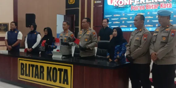 Polres Blitar Kota Bongkar Sindikat Prostitusi Anak, 5 Mucikari Jajakan Korban Lewat MiChat