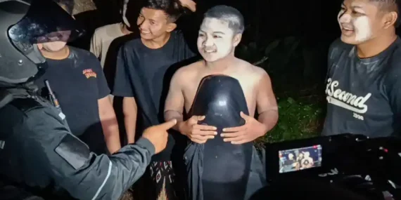 Polisi Pergoki Sekelompok Remaja Berdandan Ala Pocong di JLT Lumajang 