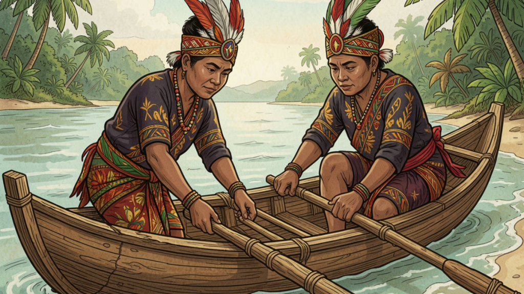 legenda-yipir-dan-asparat-sang-penemu-perahu-pertama,-cerita-rakyat-dari-papua